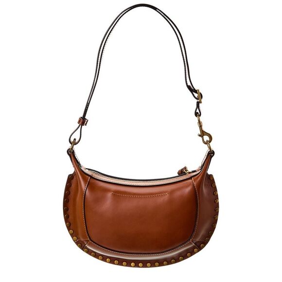 Isabel Marant Oskan Moon Leather Hobo Bag, Brown - Picture 2 of 4